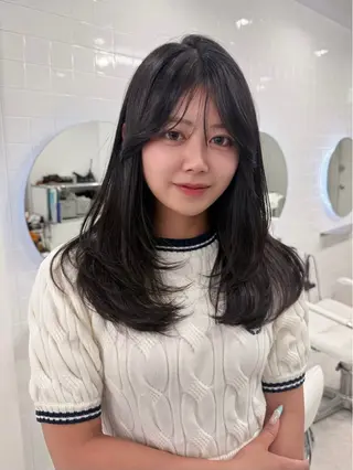 ロング カラー 大阪梅田/ イマムラミヅキのヘアスタイル