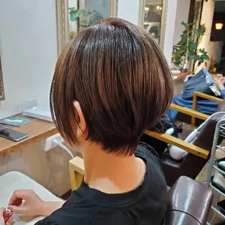 ショート カラー 韓国風レイヤーカット 上手く丁寧早い/マツのヘアスタイル