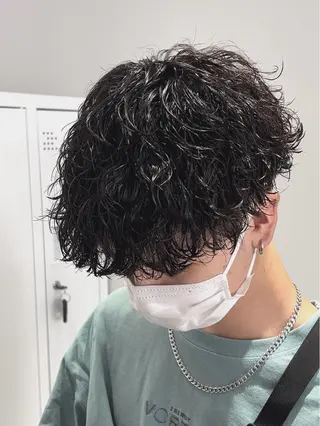 パーマ メンズ 新潟駅前/シャドウ パーマ/横堀陵太のヘアスタイル