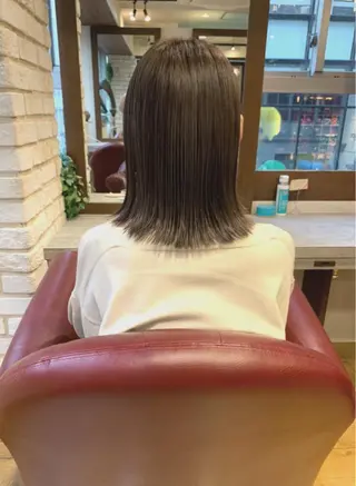 ミディアム カラー ヘアアレンジ ✨ツヤ髪デザイナー ✨ひかり✨のヘアスタイル