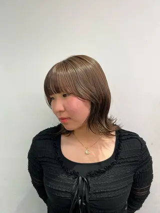 ミディアム うるぷるカラー 🤍 Naanoのヘアスタイル