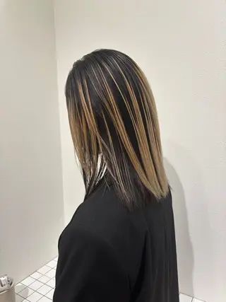 セミロング Keshiki大名 安部 真輝のヘアスタイル