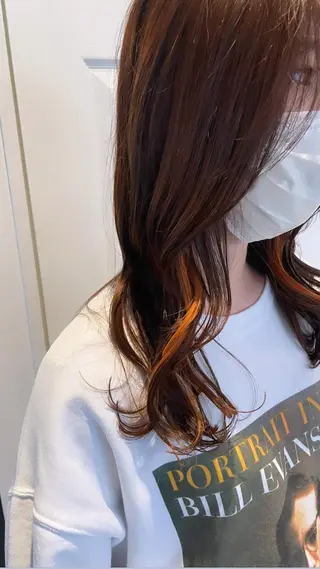 ロング カラー ヘアアレンジ REONA🪽✨薬院 レイヤーカット🫧のヘアスタイル