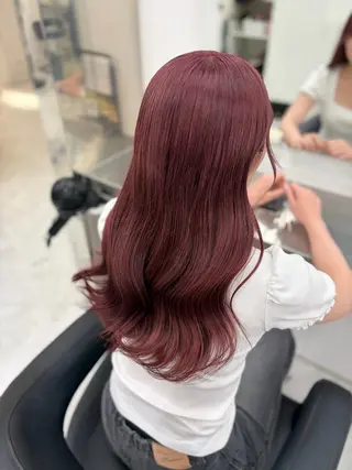 カラー girlな暖色ヘア 🪽🫧ハルナ🎀のヘアスタイル