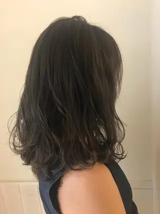 ミディアム カラー 清水 ちひろ ✄トップスタイリストのヘアスタイル