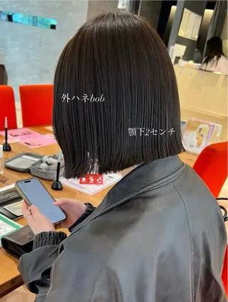 ショート 加納千華 /ボブ/ぱつっとボブのヘアスタイル