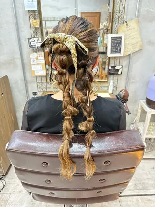 ヘアアレンジ カット スパのヘアスタイル