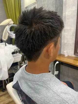 メンズ 紫音 cutwells郡山のヘアスタイル