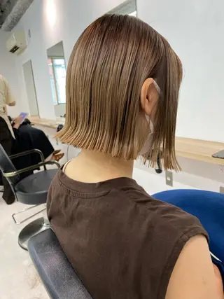 ショート カラー レイヤーボブ/ボブ 仲川和人のヘアスタイル