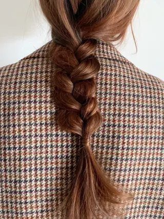ロング カラー 落合希 Olivebeigeのヘアスタイル