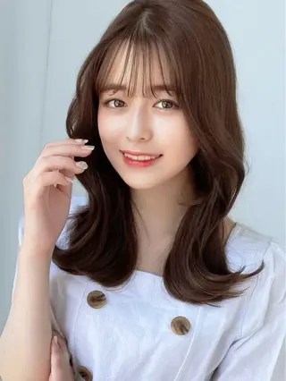 セミロング 似合わせレイヤー モテカラー🤍三科のヘアスタイル
