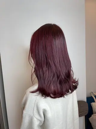 セミロング カラー パーマ ヘアアレンジ newi grande 横浜店のヘアスタイル