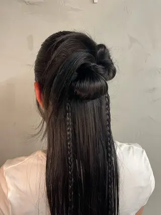 ロング カラー ヘアアレンジ レイヤーカット/ natsukiのヘアスタイル