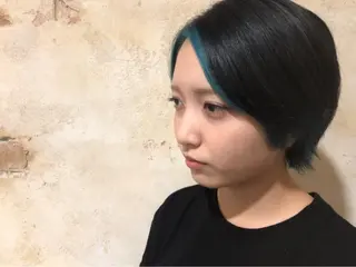ショート カラー パル__レイヤー/パ ーマ/デザインカラーのヘアスタイル
