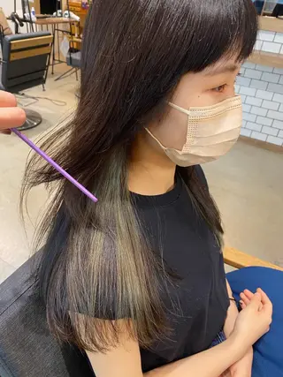 ロング カラー レイヤー/大人ボブ| ワタナベ リョウカのヘアスタイル