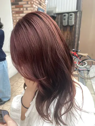 カラー ゆいな/大阪🎀 透明感カラー😳🫧のヘアスタイル