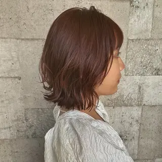 ミディアム カラー 北島 遥香🫧インナ ー /ベージュカラーのヘアスタイル