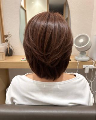 ショート カラー 久木原 ゆりのヘアスタイル