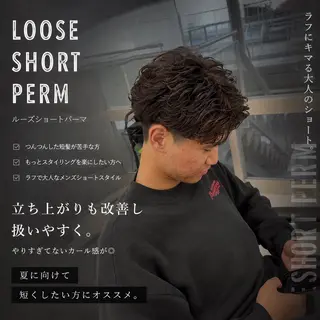 メンズ LEO/メンズパーマ 指名客100人超のヘアスタイル