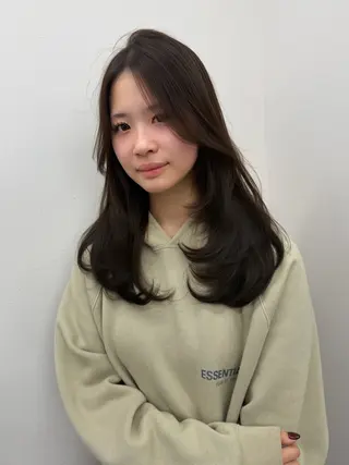 セミロング カラー ブリーチカラー /MAHIROのヘアスタイル