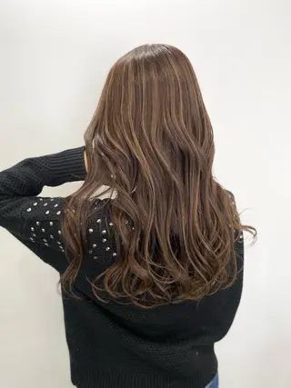 ロング カラー レイヤーカット 赤み消し　店長/大和のヘアスタイル