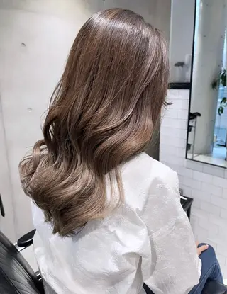 ロング カラー パーマ ヘアアレンジ 透明感カラー✂︎ /縮毛矯正/YUKAのヘアスタイル