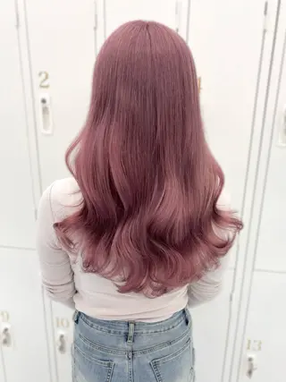 セミロング カラー 盛れる顔周り🤍渋谷 Risa🎀のヘアスタイル