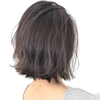 ミディアム ウルフ/デザイン/ 大阪/タカハシユウキのヘアスタイル