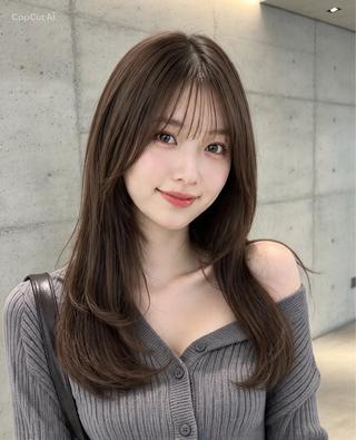 ロング 神戸/karina /レイヤー/顔まわりのヘアスタイル