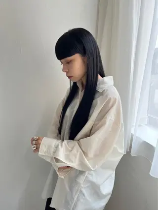 ロング パーマ 小顔カット 🌿リョウカのヘアスタイル