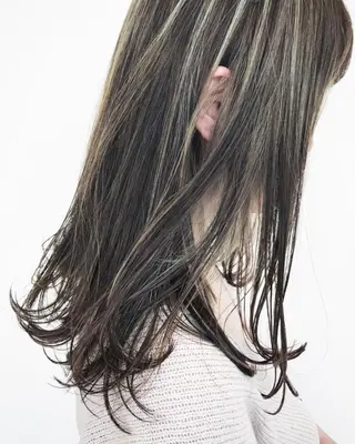 セミロング カラー 髪質改善サロン ARCHE野瀬冬馬のヘアスタイル