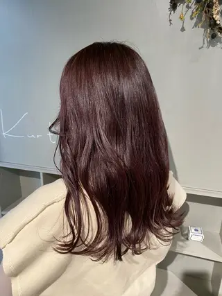 セミロング カラー mei｜顔まわり ×透明感カラーのヘアスタイル