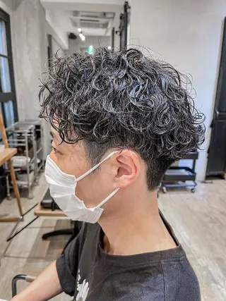 ショート パーマ メンズ メンズ特化 TAKE高崎のヘアスタイル