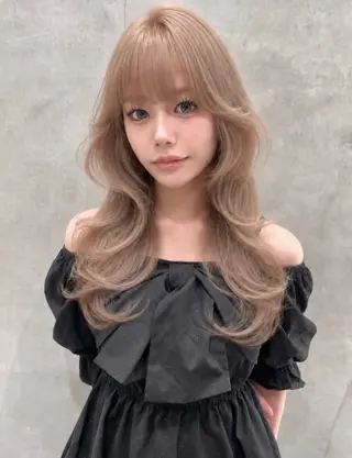 カラー londnaitre 乙川友杏のヘアスタイル