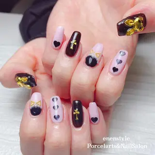 ミディアム ネイル 🐾enen style 🐾のネイルデザイン