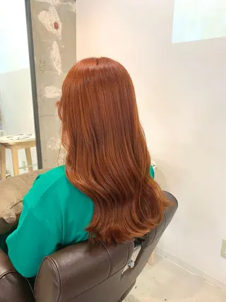 ロング カラー 眞名子 瑞紀のヘアスタイル