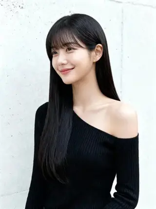 セミロング 韓国レイヤーカット 🫧大阪梅田レイヤーのヘアスタイル
