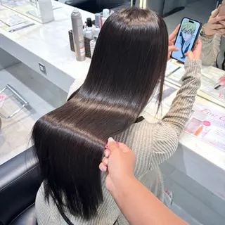 ロング 縮毛矯正/Wカラー /アレンジ🌙あまにのヘアスタイル