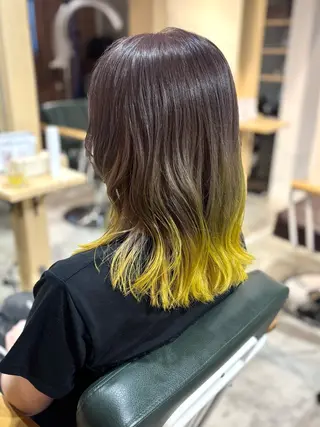 ミディアム カラー 髪質改善/ヘアケア coiiはしもとはなのヘアスタイル