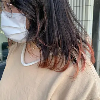 セミロング カラー Takahashi Yuriのヘアスタイル