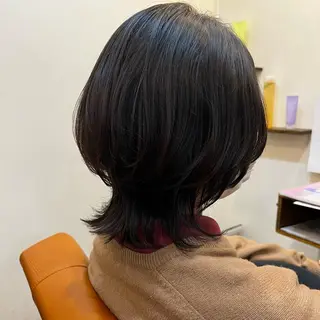 ミディアム chakura めいのヘアスタイル