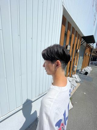 カラー メンズ 酸性ストレート/ ボブ/暖色/リコのヘアスタイル