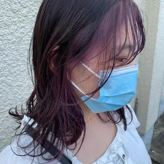 ミディアム カラー スダユーヤ 💫推しカラーウルフのヘアスタイル