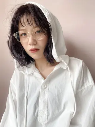 ショート カラー 松田 詩奈のヘアスタイル