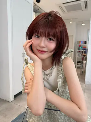 ミディアム カラー SOYON 🤍CHIZU🤍.のヘアスタイル