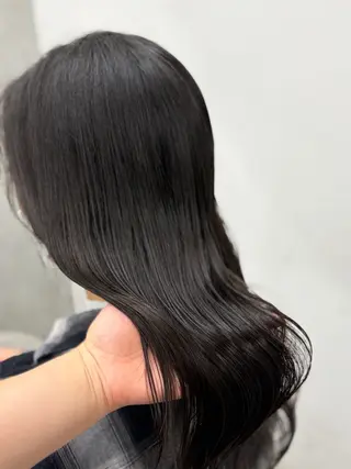 ロング カラー 梅雨対策すぐ巻ける ☔️縮毛矯正勝倉　麗のヘアスタイル