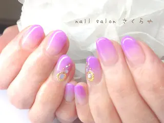 ショート さくらや❤ パラジェル使用のネイルデザイン