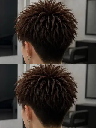 ショート カラー ヘアアレンジ メンズ 🔥ニュアンス フェザー小林海斗🔥のヘアスタイル