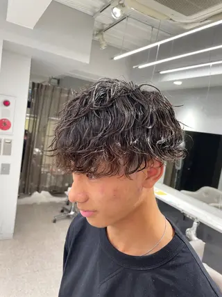パーマ メンズ 京都河原町 メンズパーマ助川龍哉のヘアスタイル