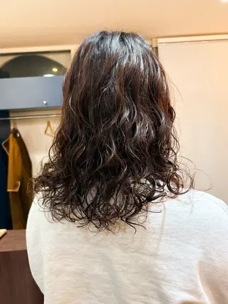 ミディアム パーマ enVOGUE/宮本 泰周のヘアスタイル